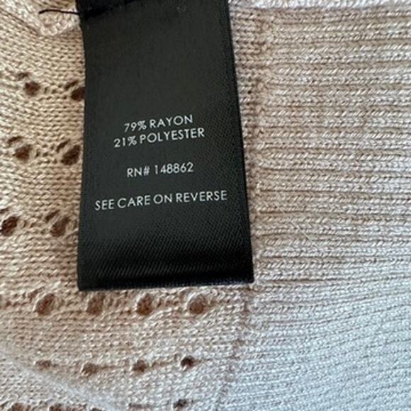 Torrid Pointelle Cardigan Sweater 5X Open Front Lightweight Knit Summer Neutral - Picture 8 of 10